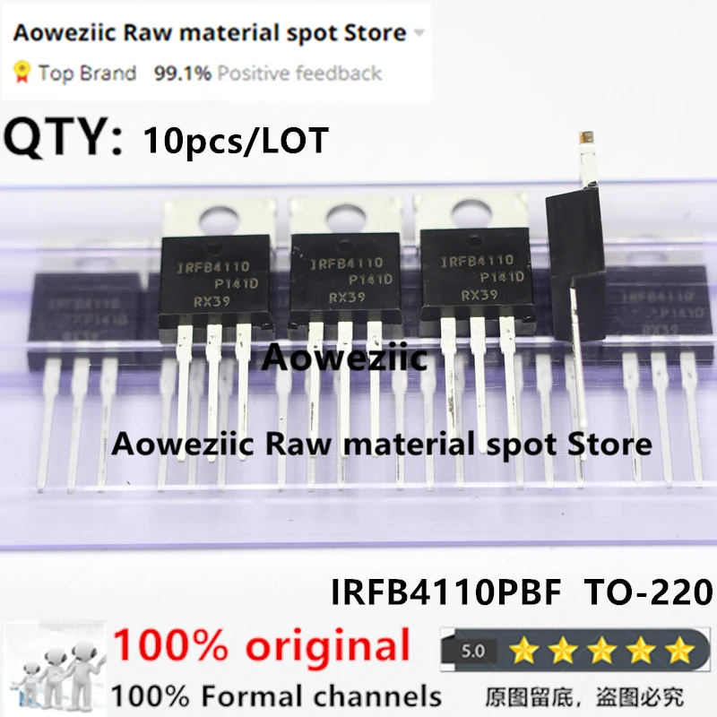 Aoweziic  2021+  100% New Imported Original  IRFB4110PBF IRFB4110 TO-220  MOS FET  100V 180A