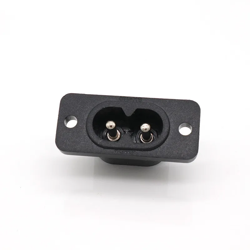 Power Plug Electrical Sockets Adapter 5PC C8 Male Power Socket Female Plug Power Outlet Embedded Electric Connector AC 2.5A 250V 8-Shaped Plug Socket 35mm*15mm