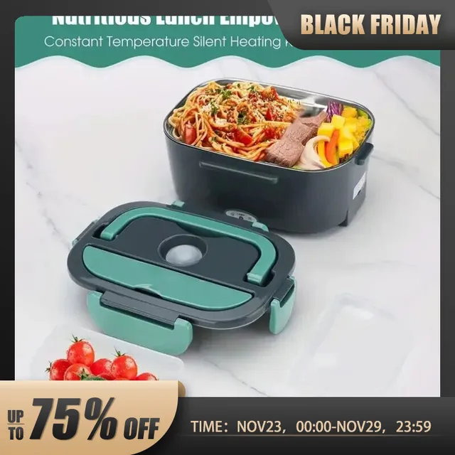 Stay Warm and Nourished On-the-Go with the 2-In-1 Electric Heating Lunch Box