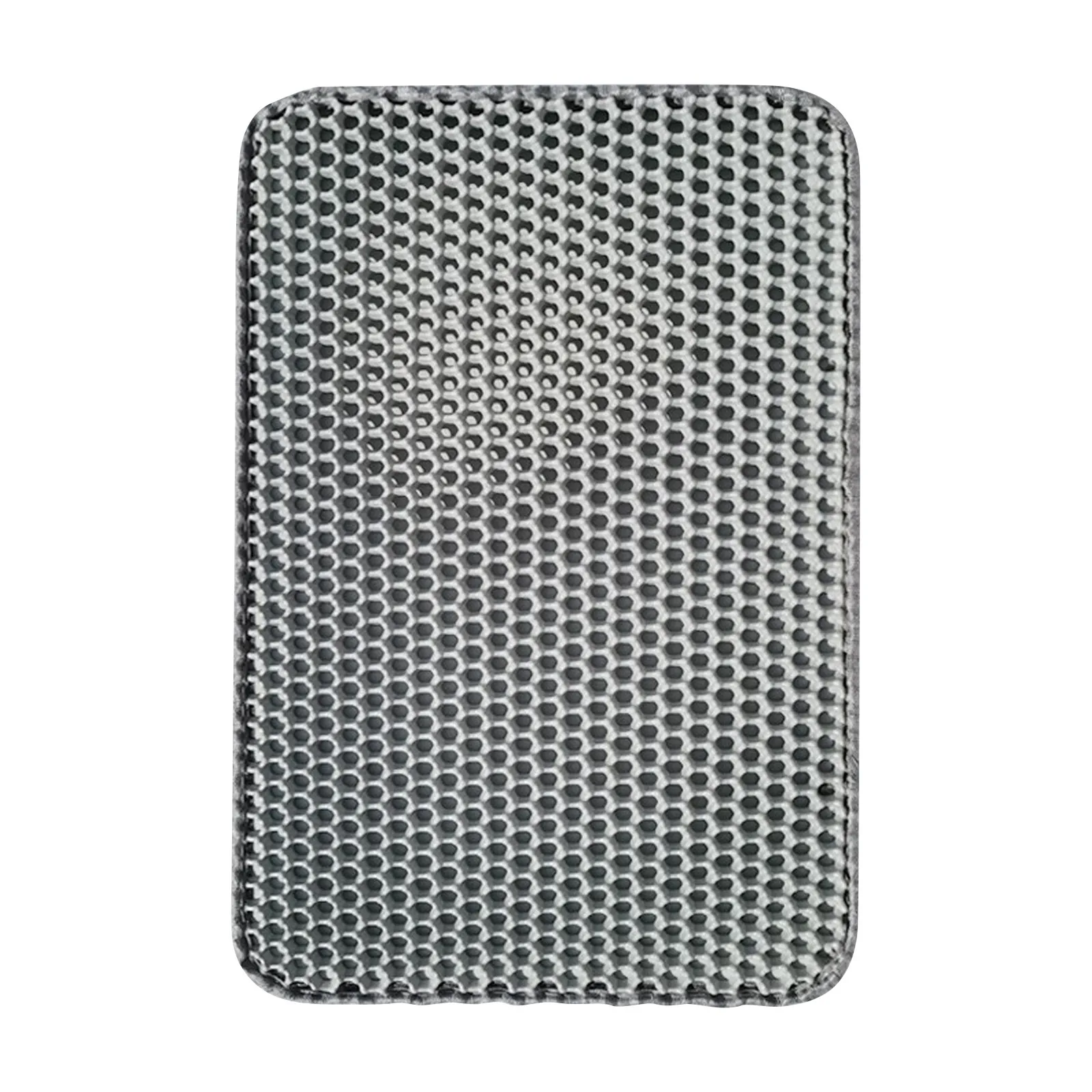 Estera de arena para gatos antideslizante, caja de arena grande para mascotas, estera de filtro de doble capa, resistente al desgaste, impermeable, suministros de limpieza para mascotas