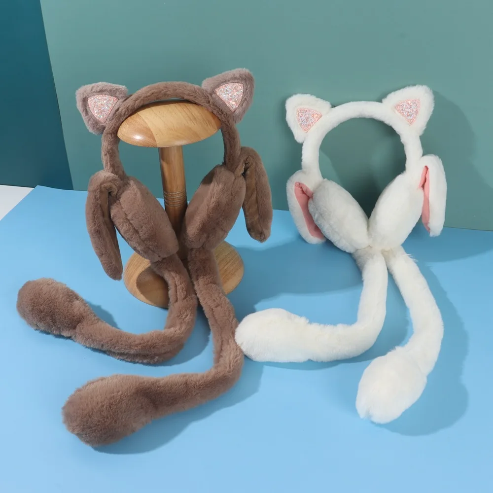 Cache Oreille Licorne VALICLUD Cache-Oreilles Hiver Enfant - Doublure Fausse Fourrure Avec Perle - Élastique Et Chaud Cache Oreilles En Moumoute Cache Oreille Enfant Fille