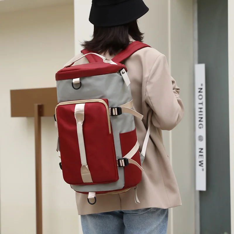 Yoga Fitness Woman Backpack Gym Sports Wet Dry Separation Knapsack Shoe Position Waterproof Short Distance Outdoor Travel Bag