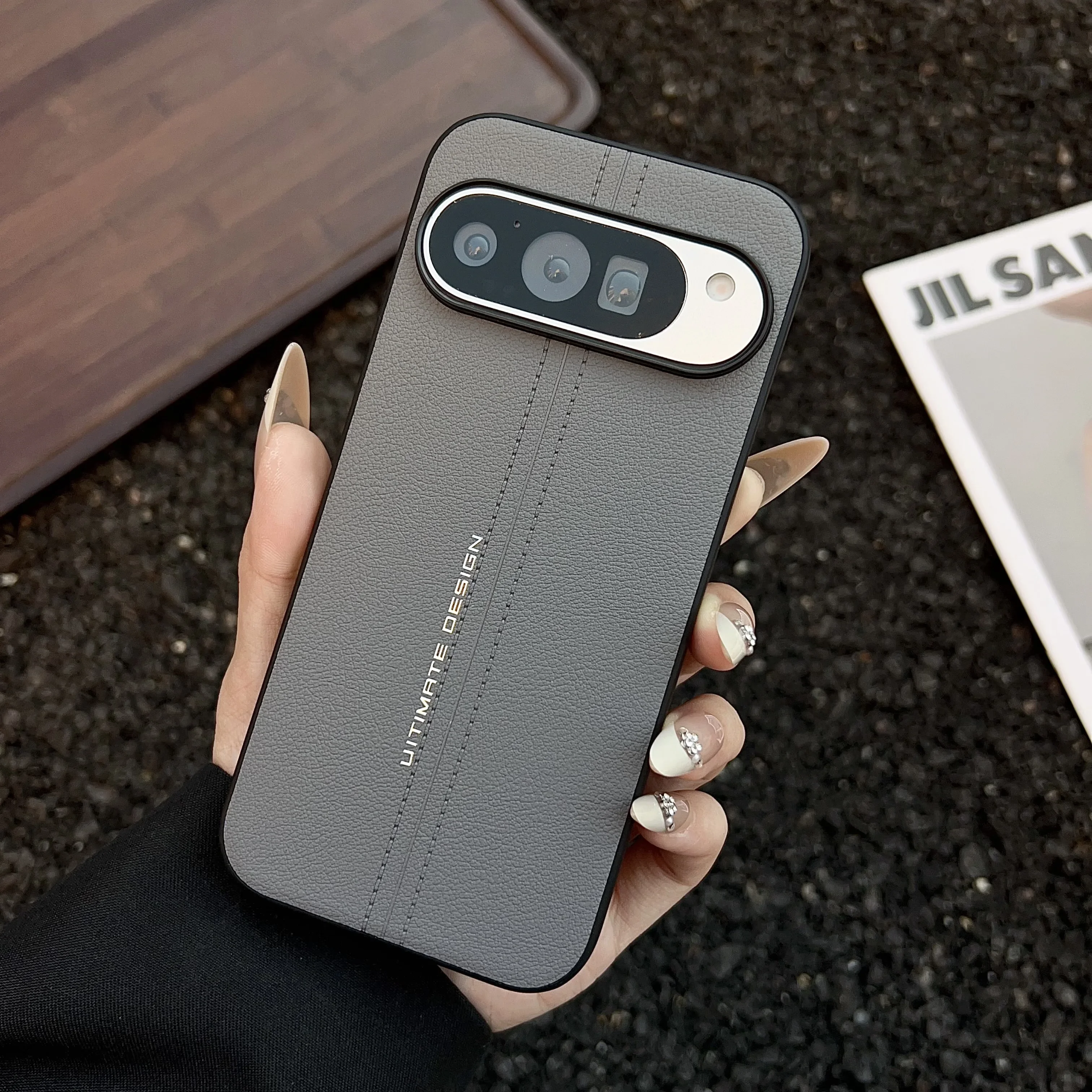 Luxury Premium Genuine Leather Shockproof Phone Case - Elegant PU+TPU Back Cover