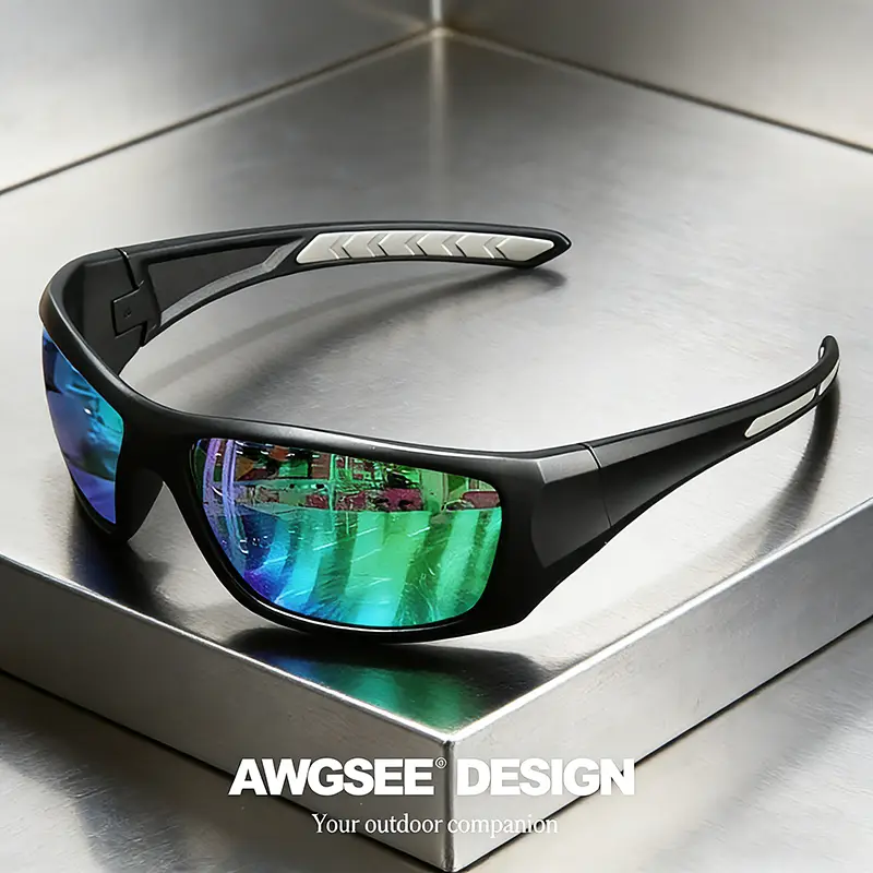 Polarized Sports Sunglasses UV400 Anti-Glare Full Frame Outdoor Cycling Fishing Glasses with Sturdy Construction - Image 10