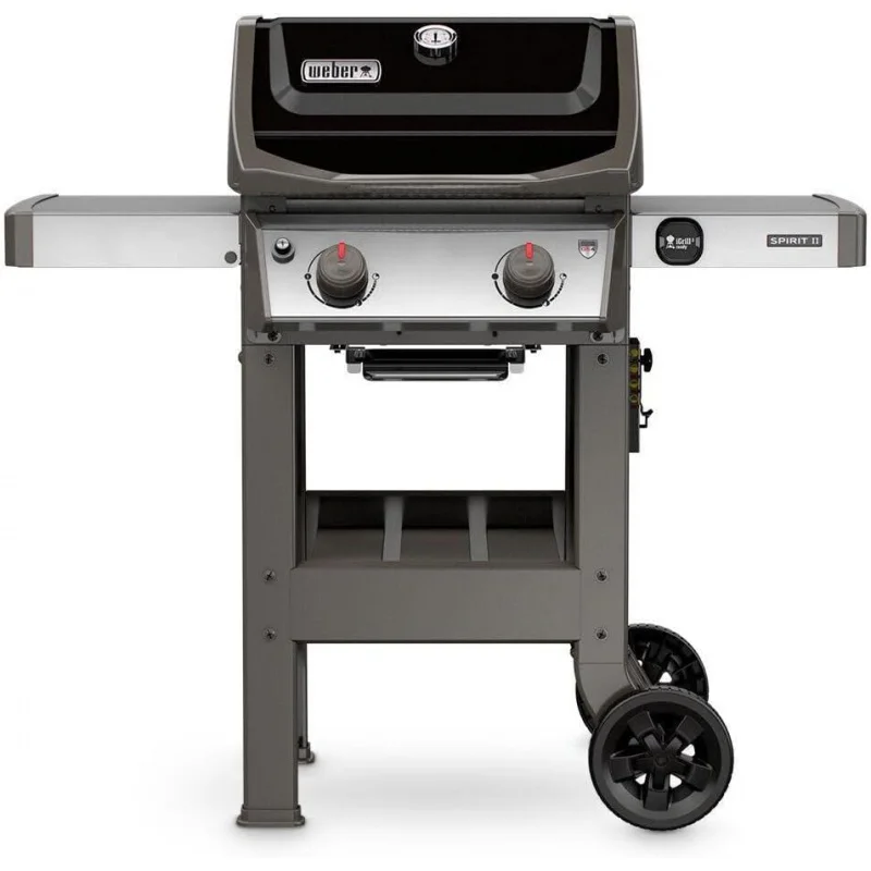 

Weber Spirit II E-210 2-конфорка для жидкого пропанового гриля, 48x26x57 дюймов, черный