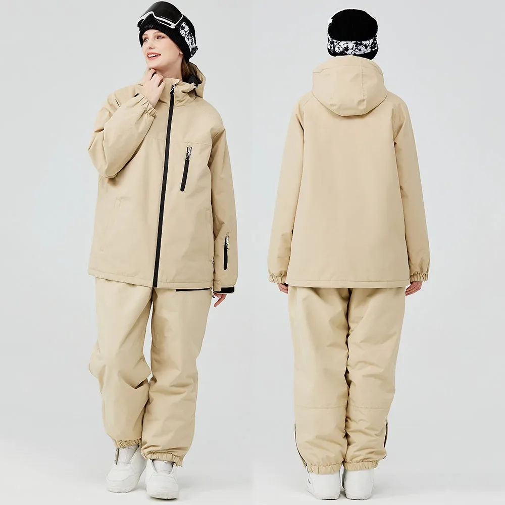 Men and Women's Ski Jacket Male Female Hooded Winter Sports Warm Windproof Waterproof Skiing Snowboard Breathable Ski Coats