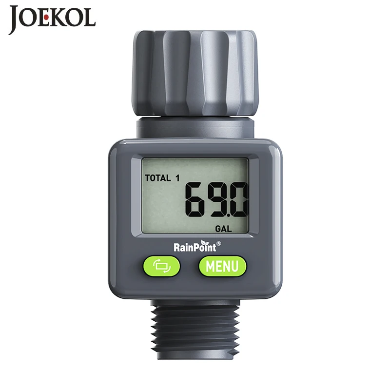 3/4" Garden Hose Water Flow Meter Measures Flow Rate In Gallons And Liters For Garden Watering Pool Or RV Filling flow meter water flow meter turbine flow meter digital turbine flow meter