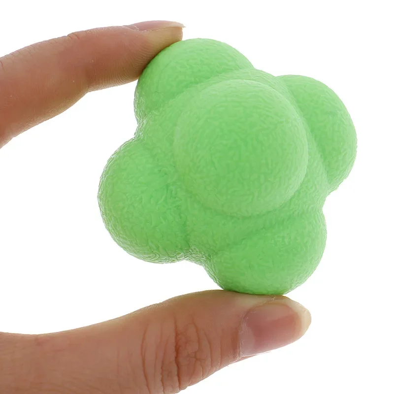 Hexagon Reaction Ball Agility Training Ball for Basketball Football Kids Adult Coordination Reflex Sports Fitness Training
