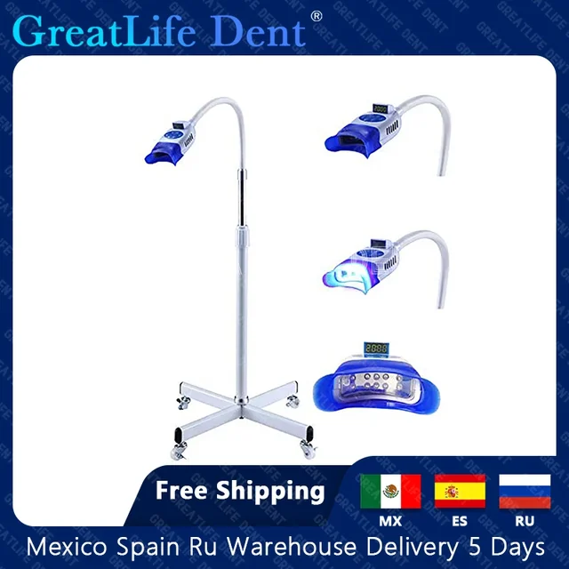 GreatLife Teeth Whitener Light Professional Dental Tooth Whitening Instrument Led Lamp For Dentistry Teeth Whitening Machine