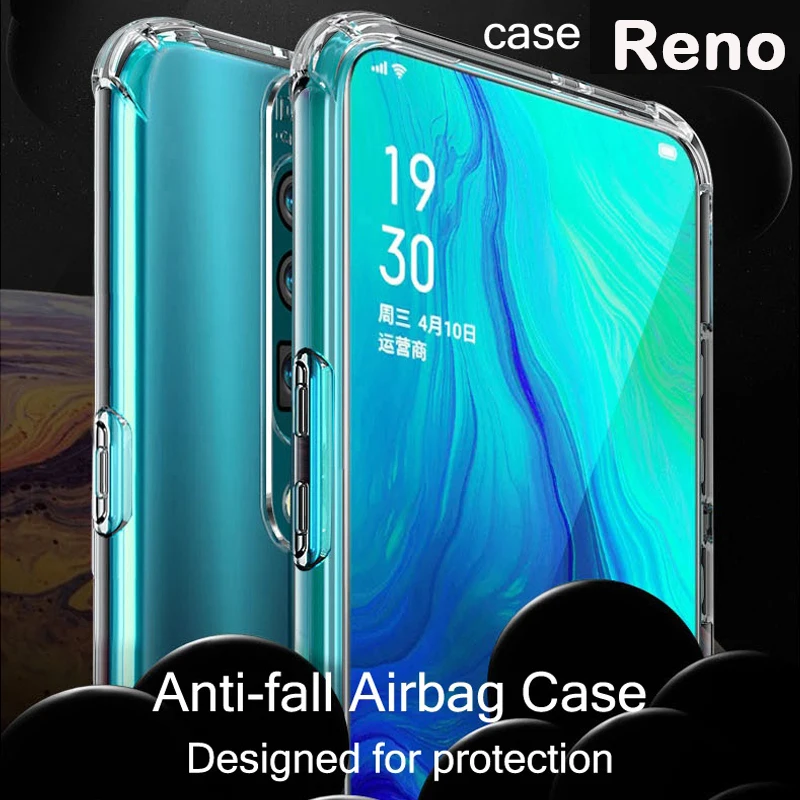 Противоударный Прозрачный мягкий силиконовый чехол для Oppo Reno 2 2F 2Z 3 4Z 5G 4SE 4 Lite 5 5F 5K