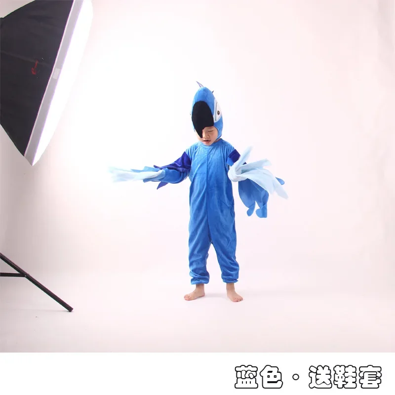 Costume da pappagallo per bambini, 4 pezzi, costume da pappagallo con