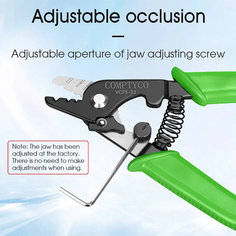 VCFS-33 Three-port Fiber Optical Stripper/ Pliers/ Wire strippers FTTH Tools Optical Fiber Stripping Pliers