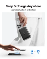 Baseus Qi2 Magnetic Power Bank 10000mah 15W Wireless Charging 22.5W Wired Charge Qi2-Certified for iPhone 16 15 14 13 12 Pro Max 2