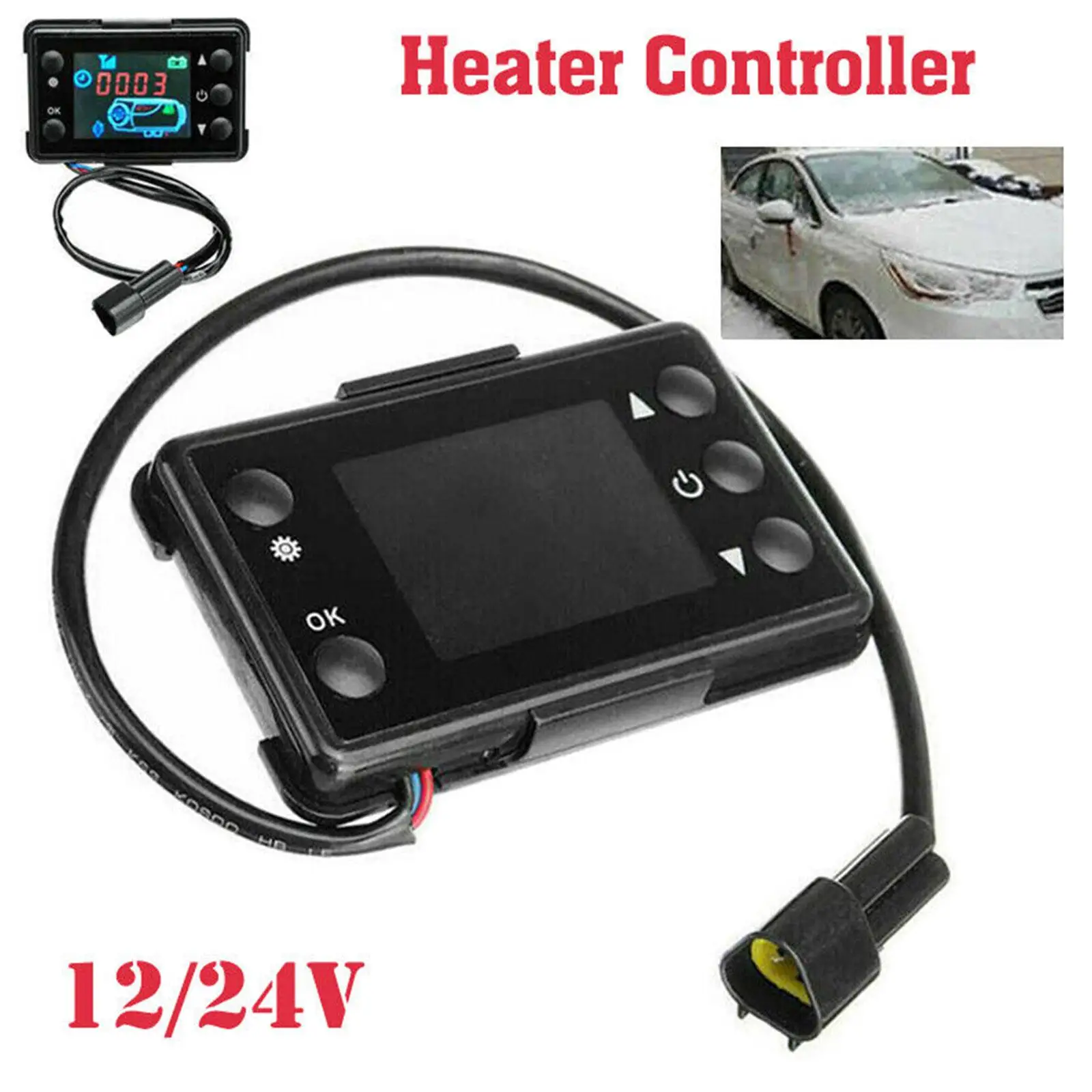Eberspacher Webasto    LCD  ġ 12V/24V 4 ư LCD ÷  ġ + 