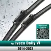 Silicone & rubber  Front Wiper Blades Set For Iveco Daily VI 2014 - 2023 Windshield Windscreen Window Brush 26"+26" 1