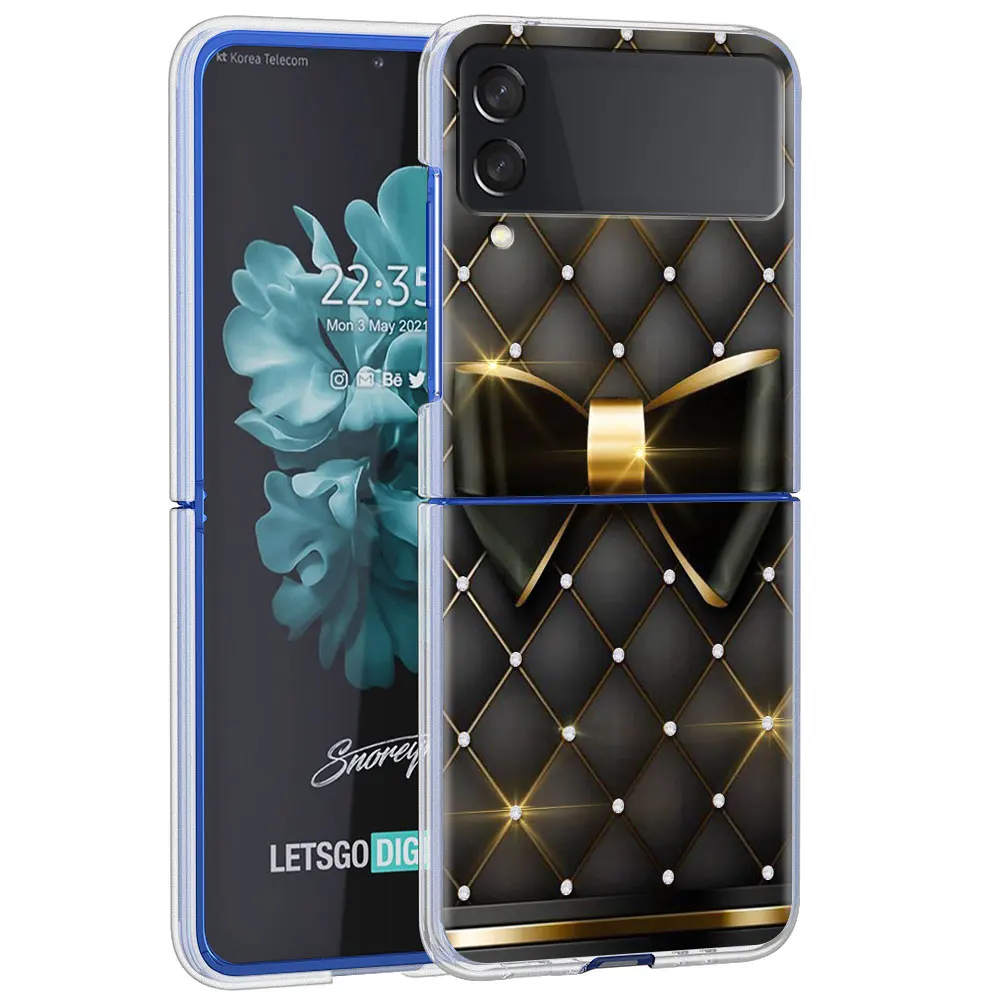 Transparent Luxury Love Bow Hard Phone Case Cover - Clear PC Design
