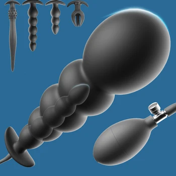 BDSM Gonfiabile Anal Plug Butt Plug Dilatatore anale Anus Extender Giocattoli del sesso G Spot Stimolatore Massaggiatore della prostata Giocattoli adulti del sesso
