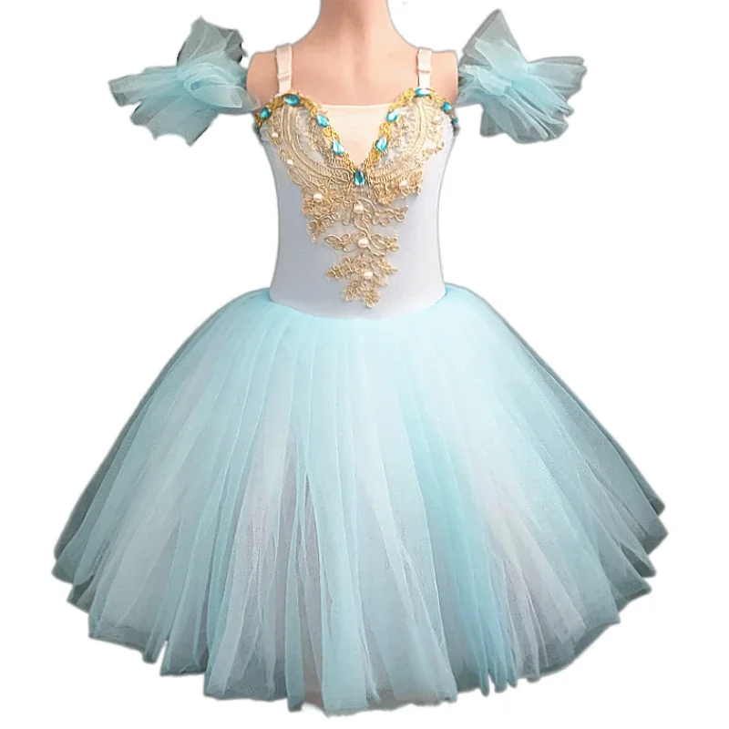 

Ballet Tutu Skirt Women Dress Long Vestidos For Girls Performance Clothing Swan Belly Dance Skirts