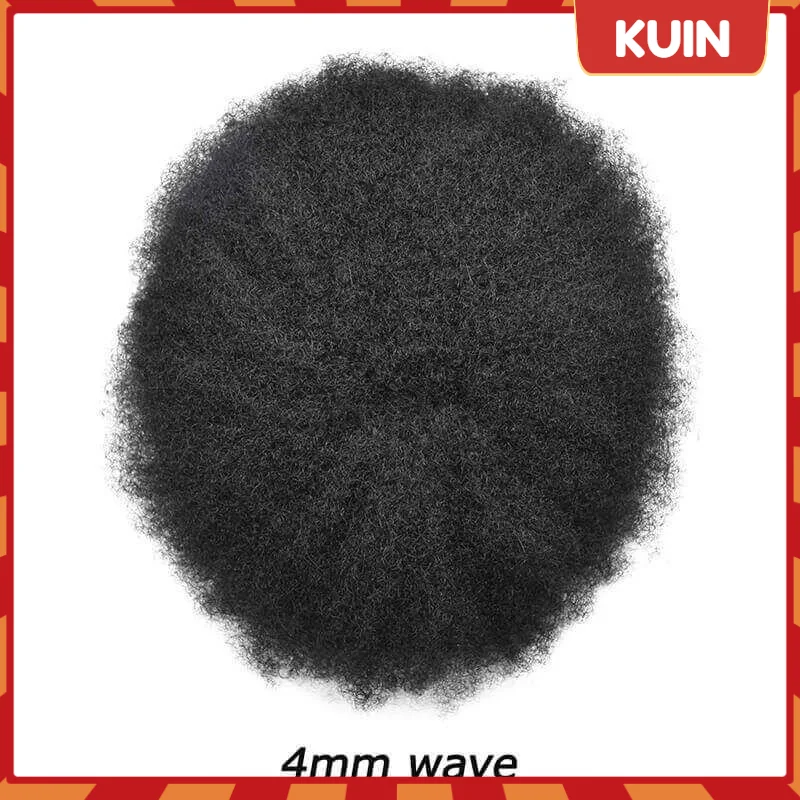 

100% Human Hair Wig For Afro Men Male Hair Capillary Prosthesis Remy Hair Men's Wigs Replacement System Durable Mono Toupee Unit