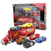 New 7 Piece / Set Disney Pixar Car 3 Lightning McQueen Jackson Storm Material Mack Uncle Truck 1:55 Die Casting Metal Car Model 1