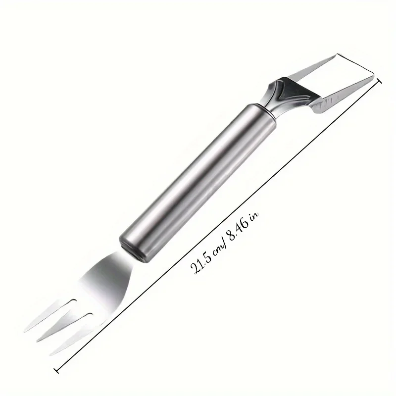 1pc 2-in-1 Creative Watermelon Slicer Stainless Steel Watermelon Fork Knife Fruit Divider fruit slicer,fruit knife,food slicer