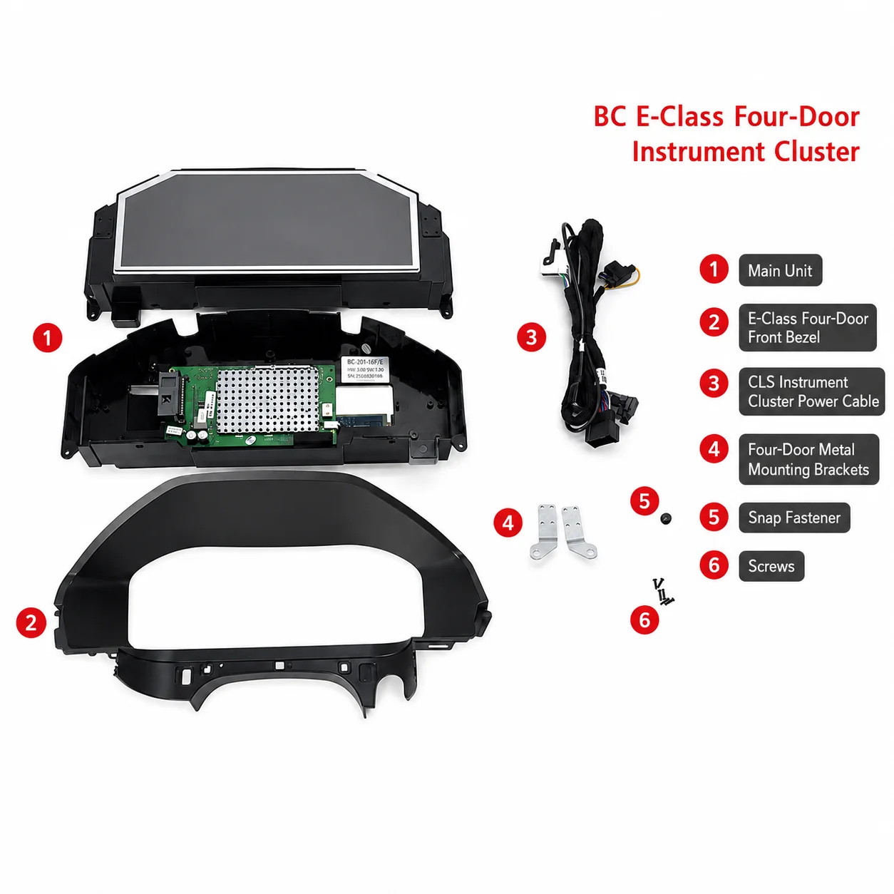 Panel de Instrumentos Digital Inteligente para Mercedes W212, Pantalla LCD para el Tablero, Actualización del Panel de Instrumentos 4