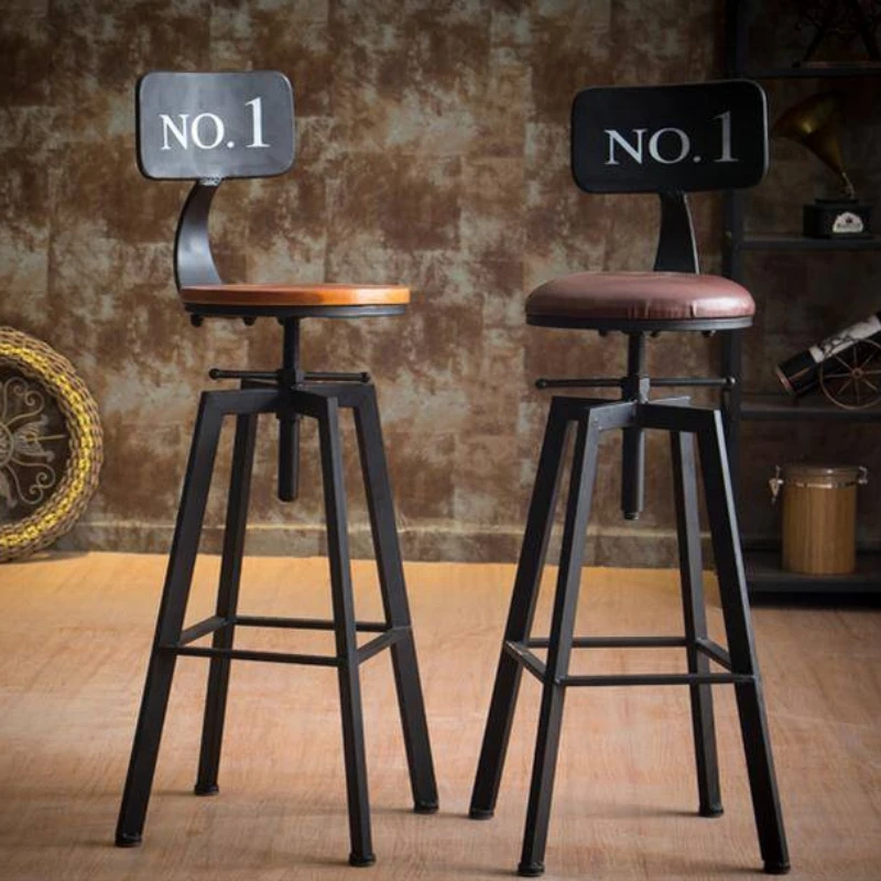 

Nordic Office Bar Chairs Living Room Designer Wedding Ergonomic Bar Chairs Restaurant Iron Sgabelli Da Bar Bar Furniture RR50BC