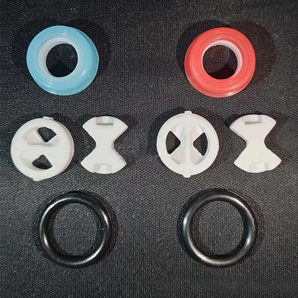 Ceramic Disc Silicon Washer Insert Turn Replacement 1/2" Valve Tap Valve O Ring Gasket Silicon Washer 6PCS/set