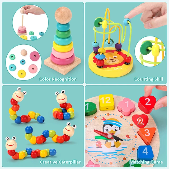 Nouveau Jouet En Bois Pour Enfants, Blocs De Puzzle À Glissière Numérique,  Jeux De Déverrouillage Intelligents, Jouets Éducatifs Montessori Pour Bébés  - Quebra-cabeças - AliExpress