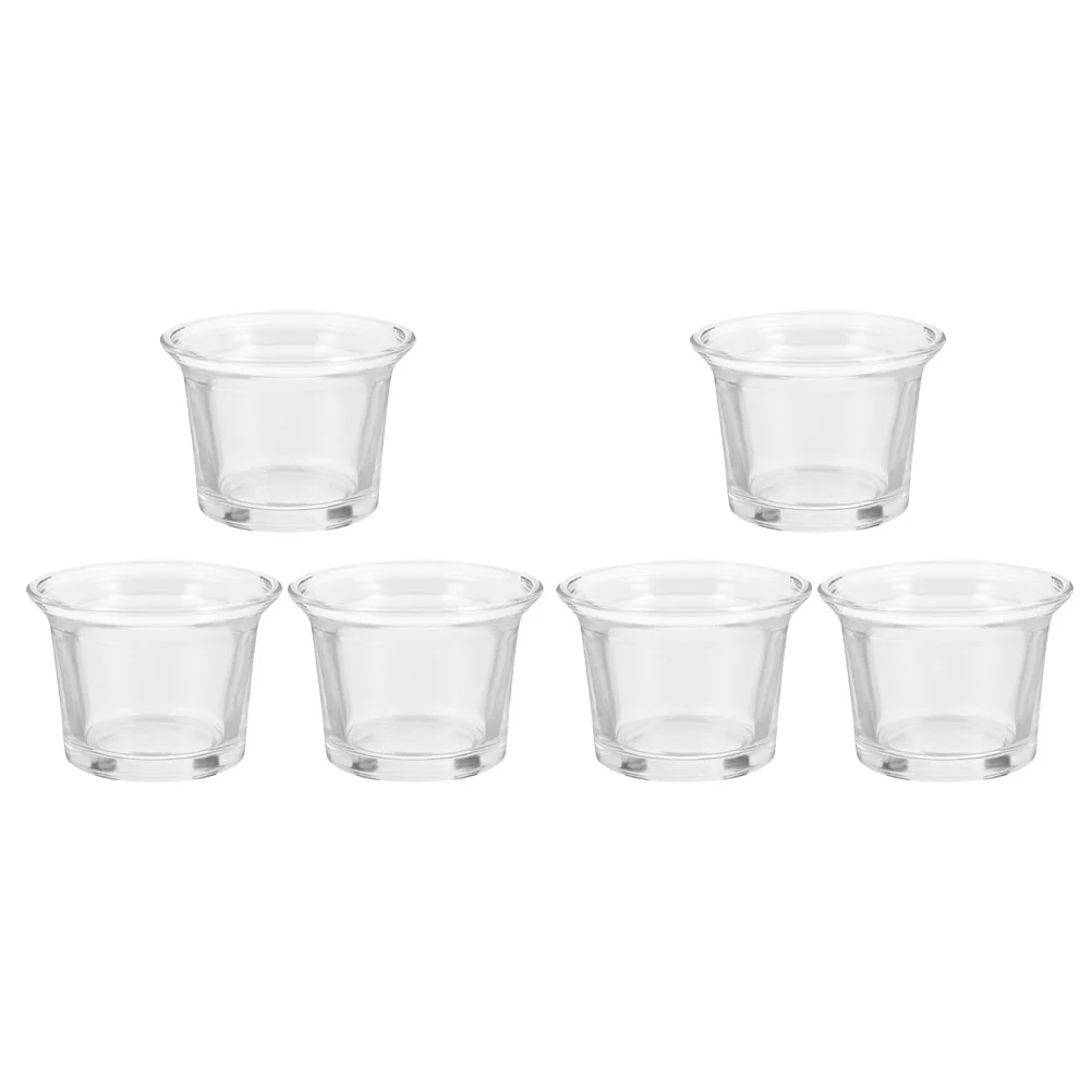 

Clear Candle Jars Christmas Decorations Votive Tea Lights Candles Holders Glass Tealight Candle Holder Empty Candle Containers