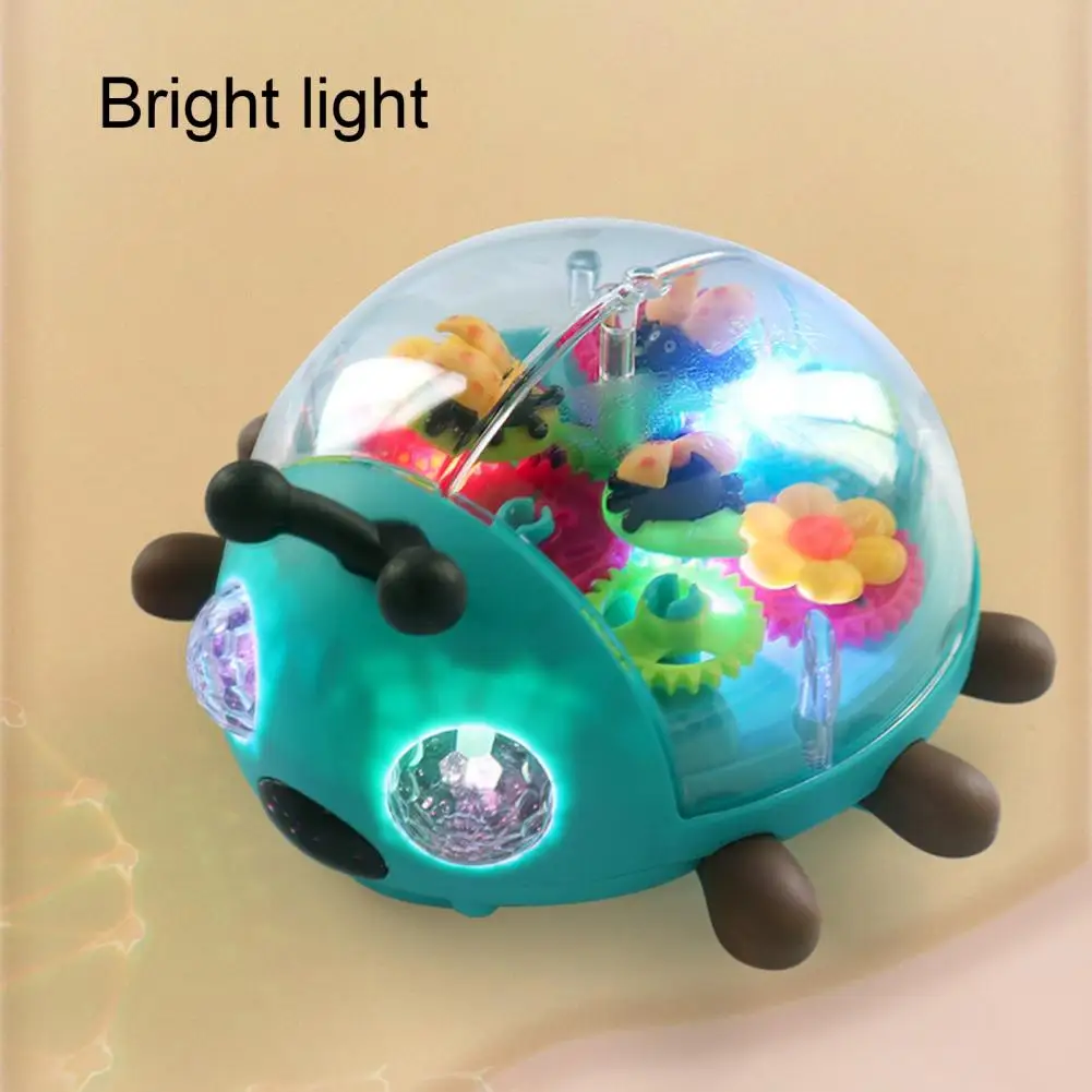 Ladybug Toy with Lights Music Multicolored Ladybug Vehicle Toy with Flashing Lights Music Birthday Gift for Boys Girls electric fire truck kids toy with bright flashing lights