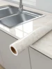 Marble Kitchen Oil-Proof Film Stove Waterproof Moisture-Proof Self-Adhesive Wallpaper Countertop Cabinet Renovation Tile Sticker 1