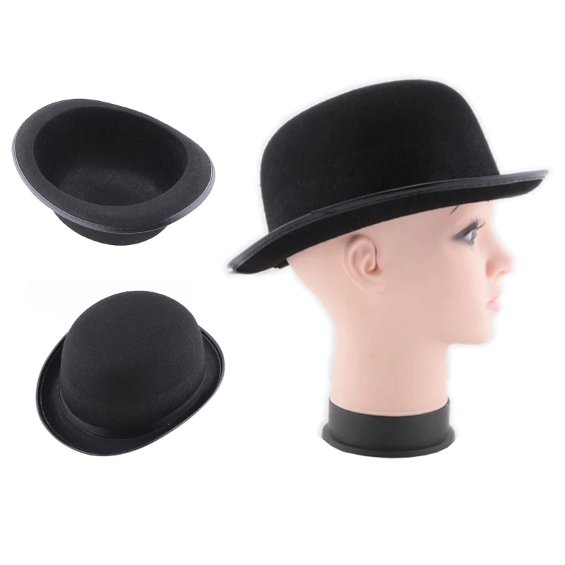 Bombin Hat Bowler Hat Derby Bowler Top Jazz Stage Carnival Costume Theater Costume Magician Top Fashion Hat