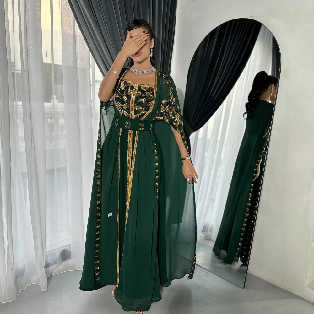 Exquisite A-line Evening Dresses Beading Chiffon Floor Length Prom Dress  Custom | eBay