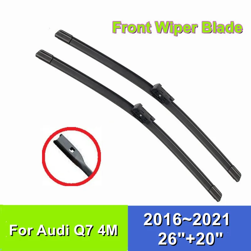 Front Wiper Blade For Audi Q7 4M 26"+20" Car Windshield Windscreen 2016