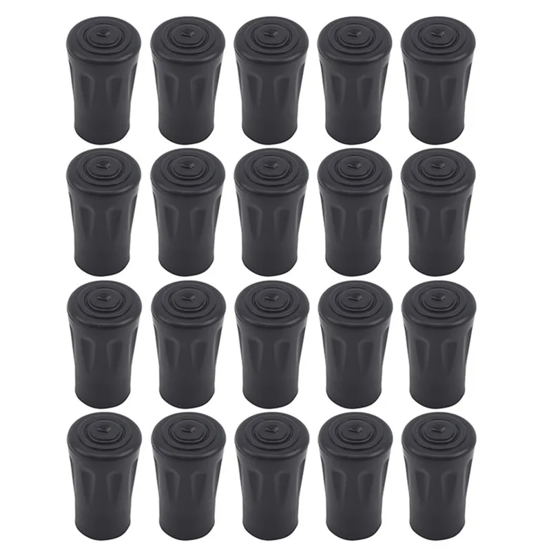 

20pcsTrekking Pole Nordic Walk Stick Cane Climb Replacement Alpenstock Outdoor Camp Hike Protector Cap Tip Rubber