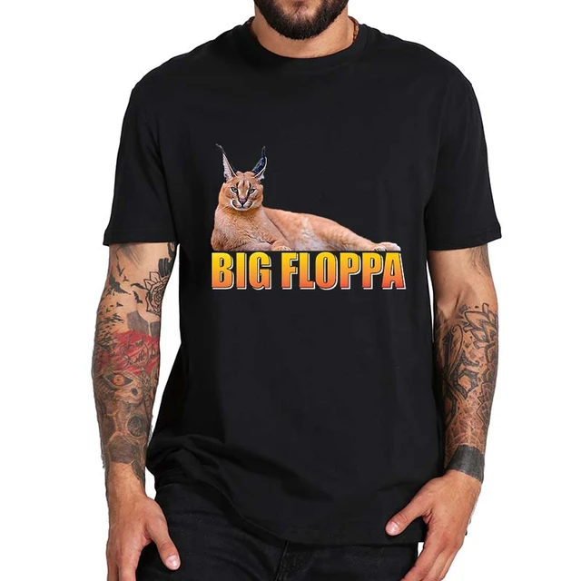 Hip Hop Tendência Grande Floppa Meme Caracal Gato Imprimir