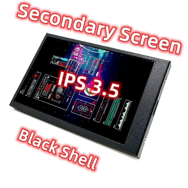 블랙 디스플레이 USB LCD 모니터, 320*480, 무료 AIDA64 IPS 보조 화면, CPU GPU RAM HDD 모니터, 3.5 인치