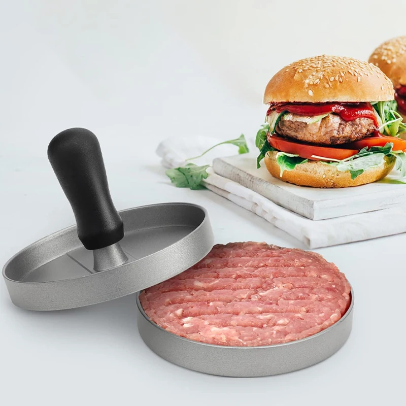 Hamburger Press Patty Maker Lega Di Alluminio Burger Press Antiaderente Hamburger Stampo Per Carne Cucina Rotonda Carne Manzo Burger Smasher