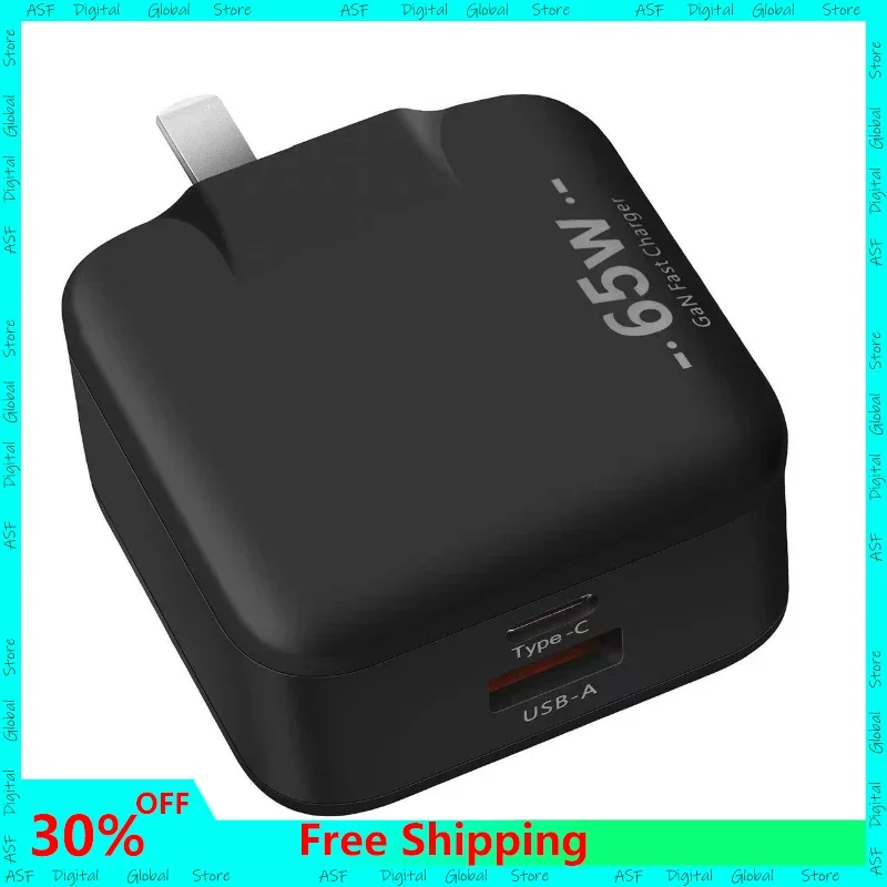 

Зарядное устройство DIXSG GaN с двумя портами USB Type-c, 65 Вт
