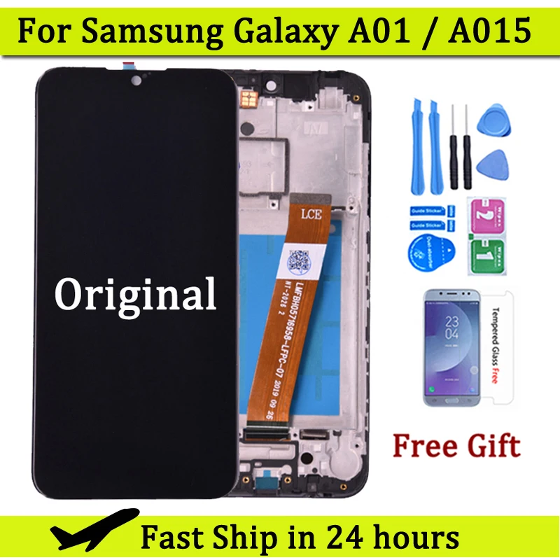 Layar LCD Asli untuk Samsung Galaxy A01 