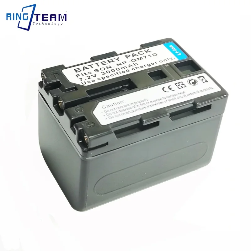 72V3000mAhLiIonRechargeableCamcorderBatteryForSonyNPQM70NP