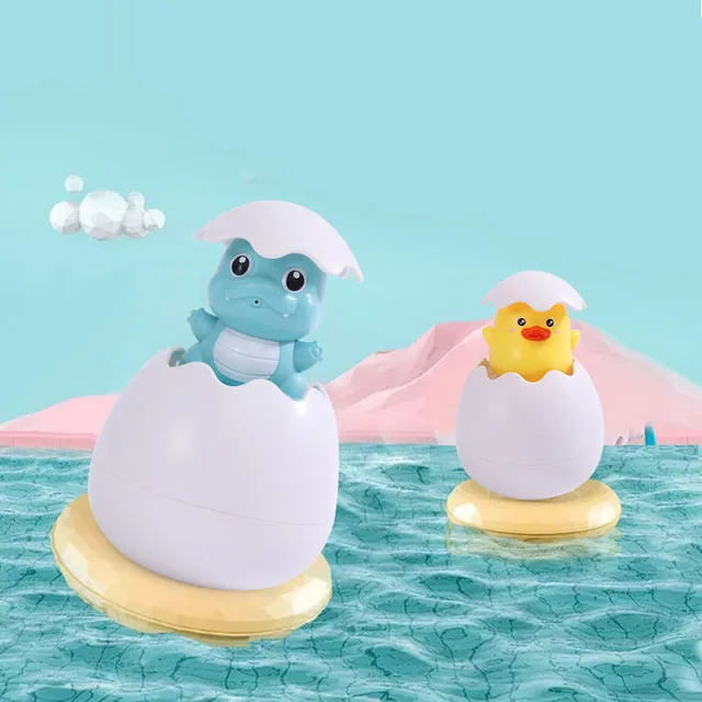 Baby Swimming Bathroom Bathing Shower Toy Children's Penguin Egg Water Spray Sprinkler Sprinkling Toy Kids Water Clockwork Toys 6