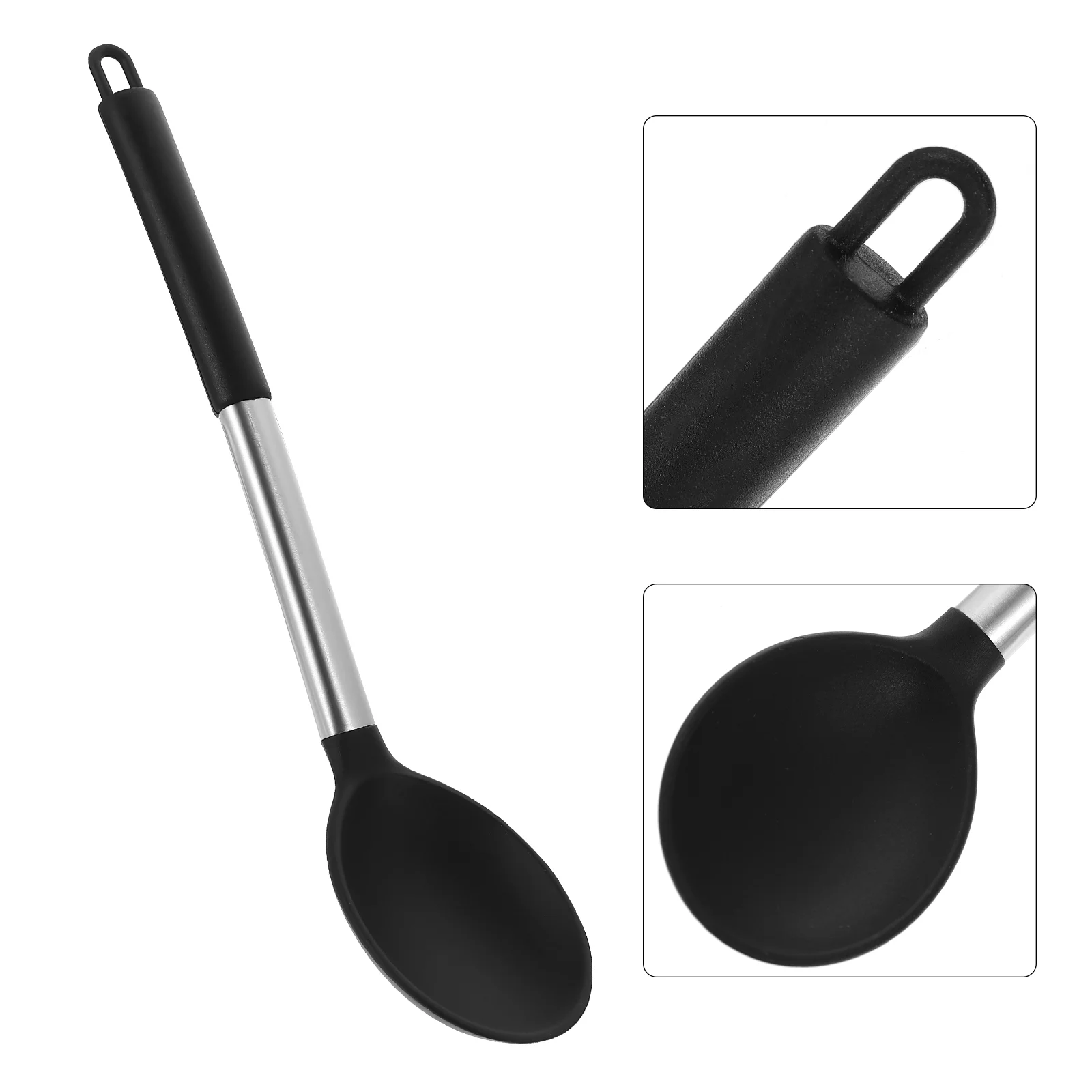 

Silicone Salad Spoon Kitchen Gear Cooking Tool Utensils Kitchenware Nonstick Silica Gel