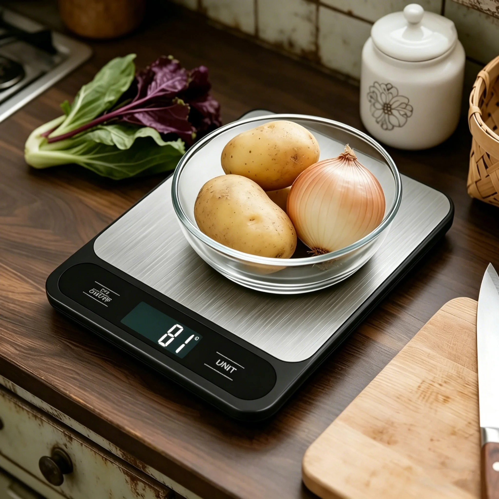 Sleek Modern Design Digital Kitchen Scale