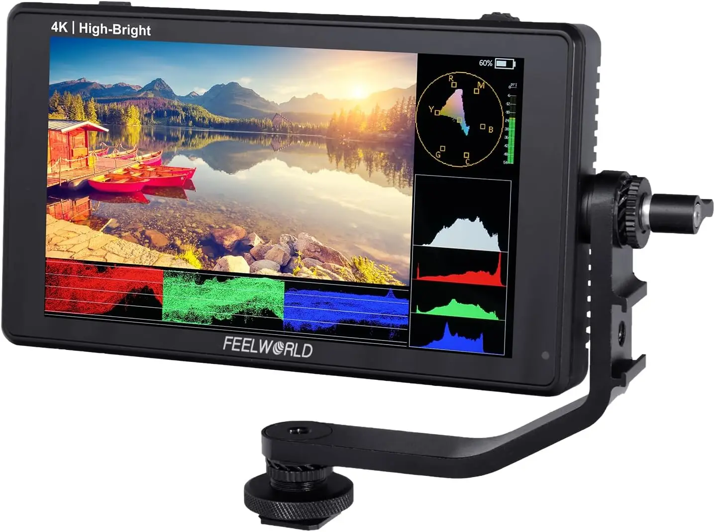 7-дюймовый сенсорный экран FEELWORLD LUT6E 1600nits для цифровой зеркальной камеры Full HD1920x1080IPS