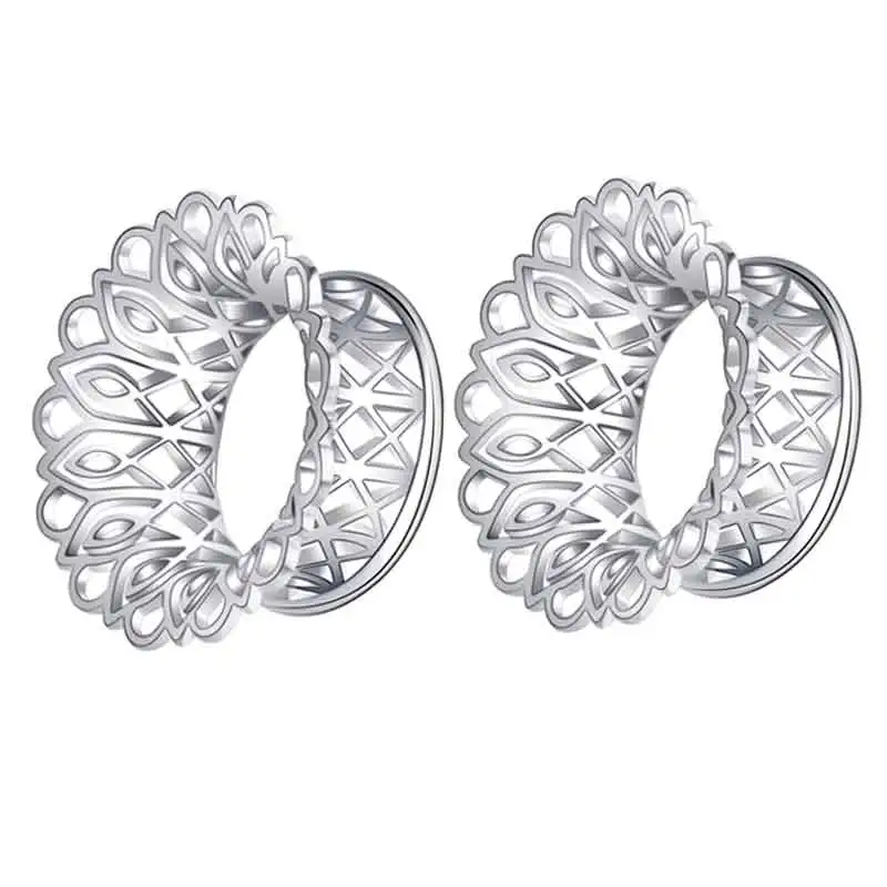 

Оптовая продажа, новинка, Flowr, пустотелые ушные калибры для пирсинга, раструбные туннели, затычки для ушей, вешалки-расширители, серьги, ювелирные изделия, латунные затычки для ушей