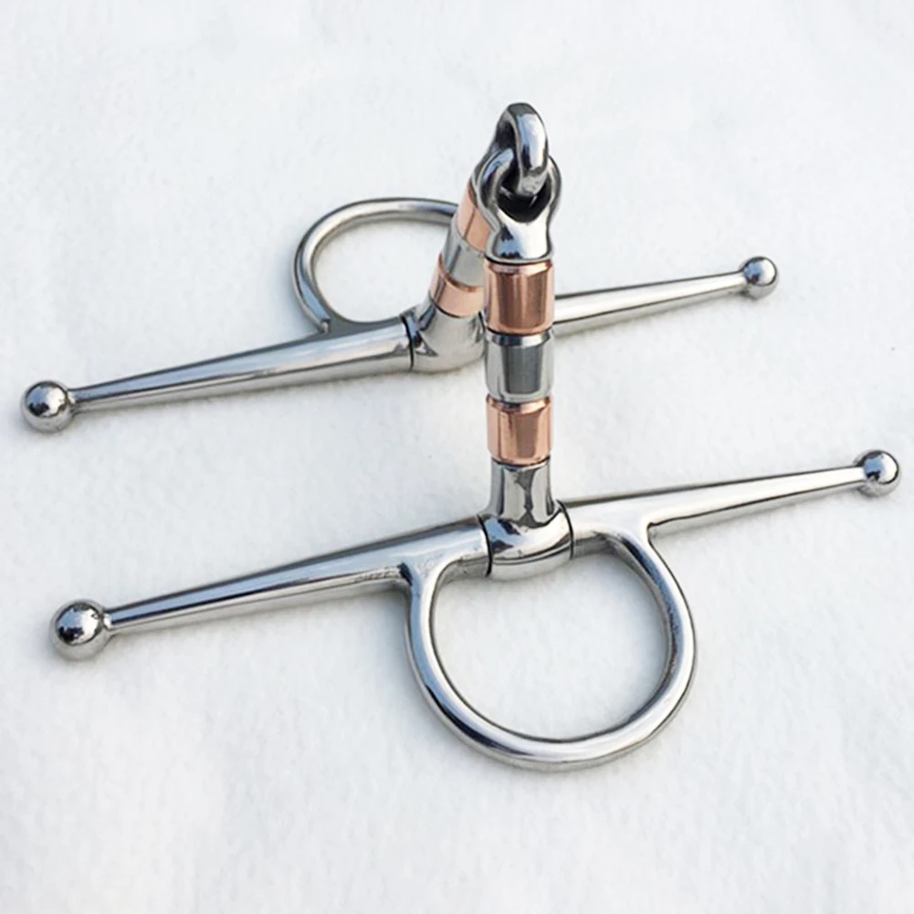 

Durable Stainless Steel Horse Bit, Full Cheek Snaffle Bit, Copper Mouth, Horse Tack, 13cm Length, Rust Resistant