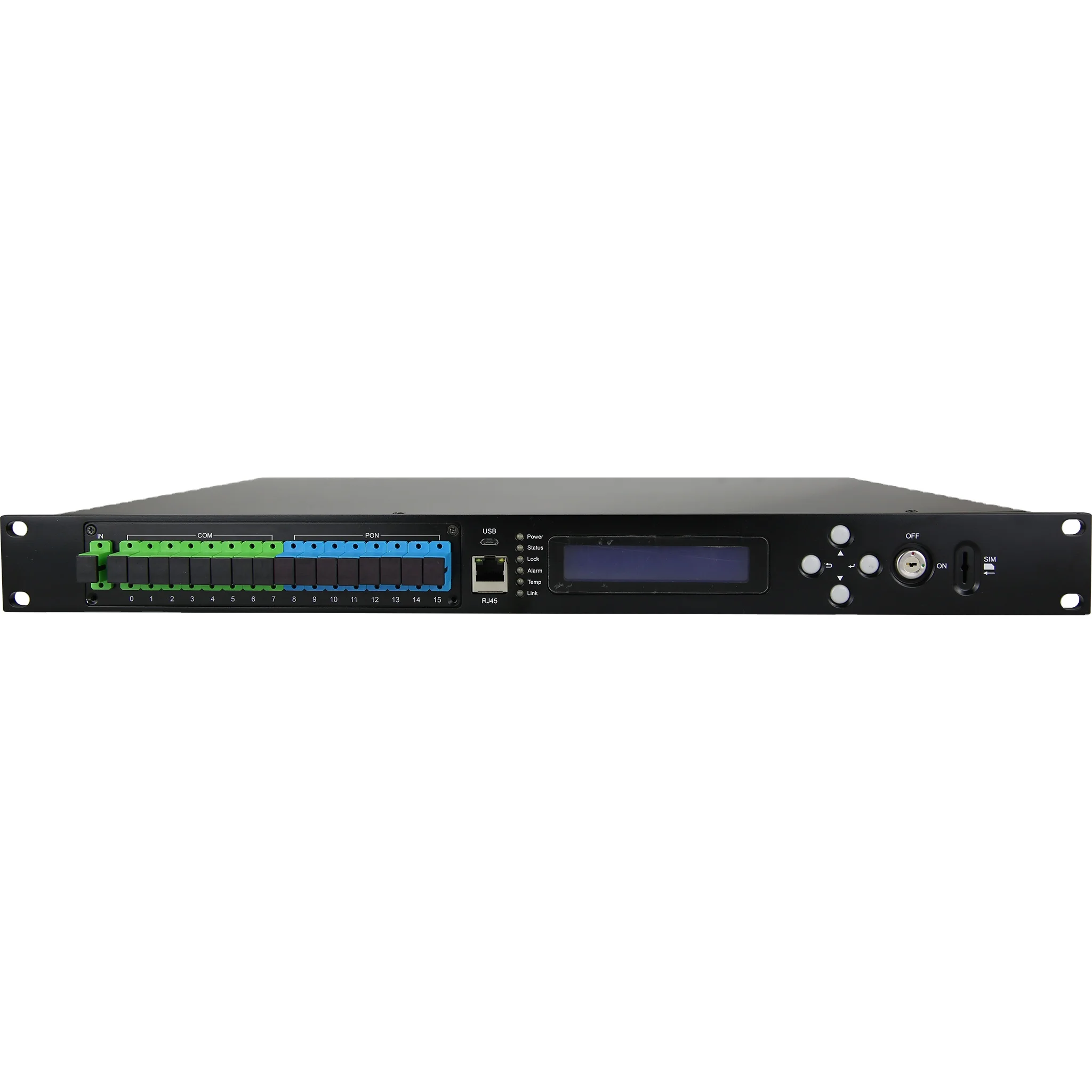Optical Fiber Amplifier 8 Ports 1550nm Catv 22 23 24 dbm snmp WDM EDFA