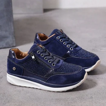 Women's Wedge Sneakers Lightweight Womens Vulcanized Shoes Breathable Shoes Female Shoes Wear-resistant Zapatillas De Mujer2024 1